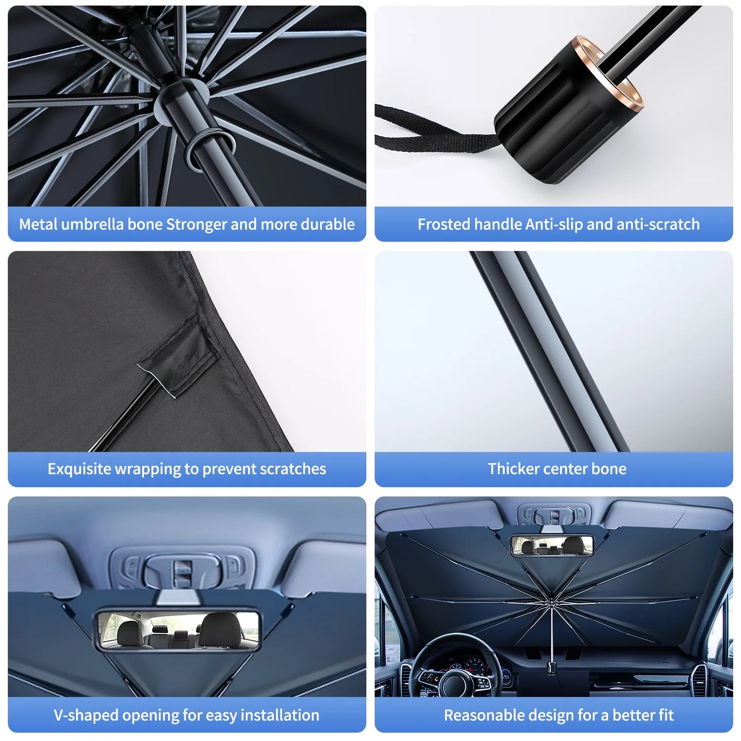 Car Windshield Umbrella Sunshade Protector